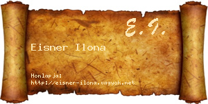 Eisner Ilona névjegykártya