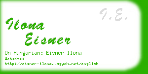 ilona eisner business card